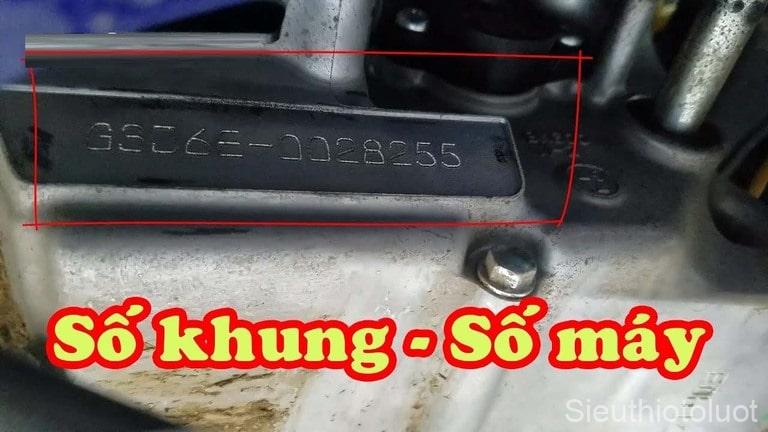 Dịch vụ cà số khung số máy.