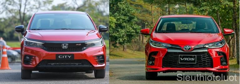 Hiệu suất hoạt động của Honda City có phần mạnh hơn Vios.