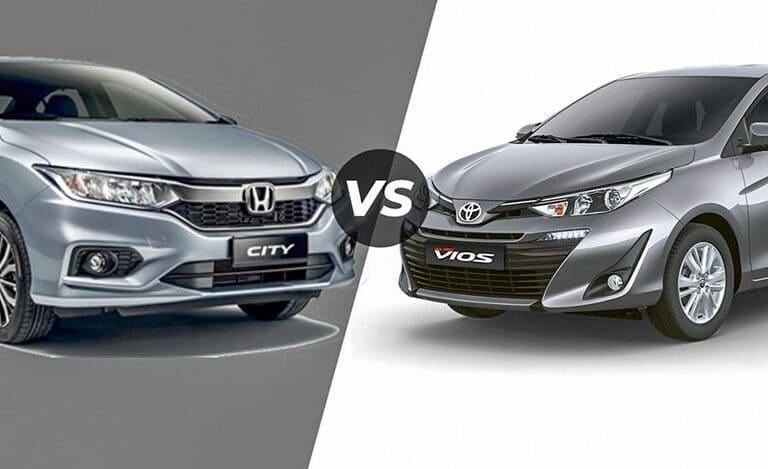 Honda City và Toyota Vios.