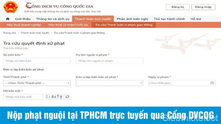 Dịch vụ nộp phạt nguội xe ô tô.