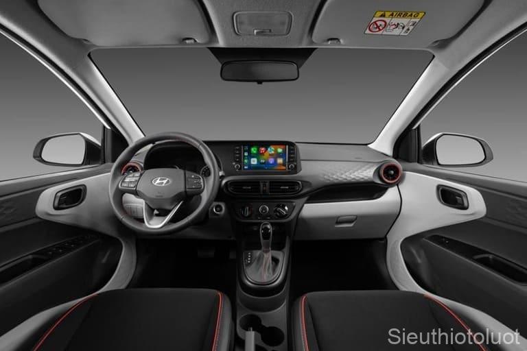 Nội thất xe Hyundai I10 2025 rộng, sang trọng với nhiều tính năng hiện đại nhất.