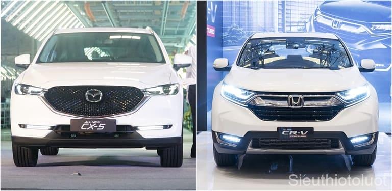 So sánh Mazda CX-5 và Honda CR-V.