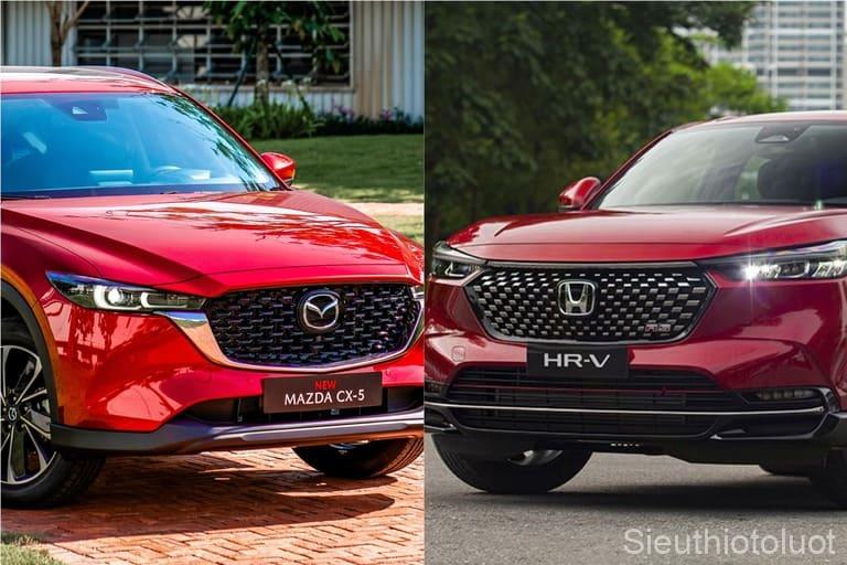 So sánh Mazda CX-5 và Honda CR-V.