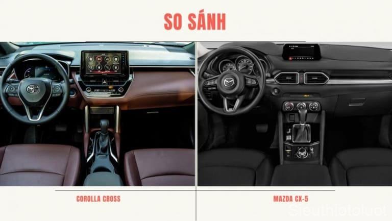 So Sánh Mazda CX-5 Và Toyota Corolla Cross.