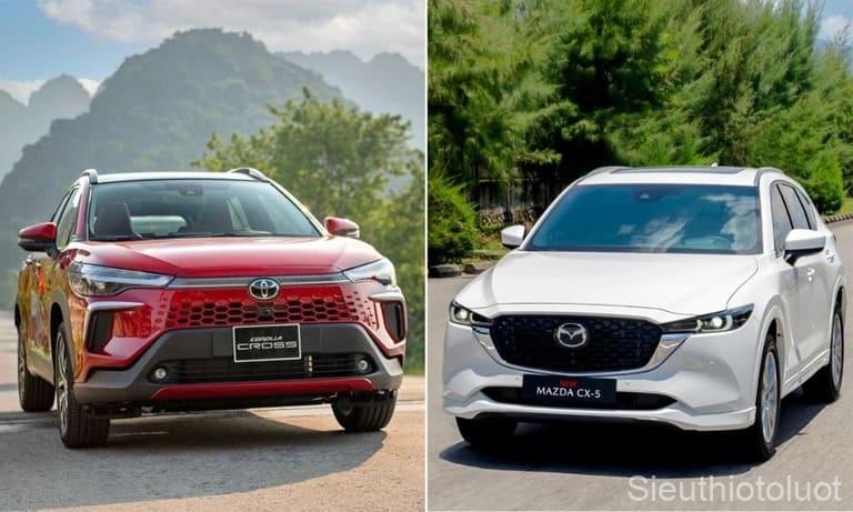 So Sánh Mazda CX-5 Và Toyota Corolla Cross.