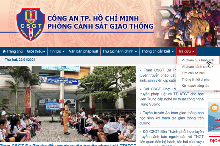 Tra Cứu Nộp Phạt Nguội Tại TP.HCM.
