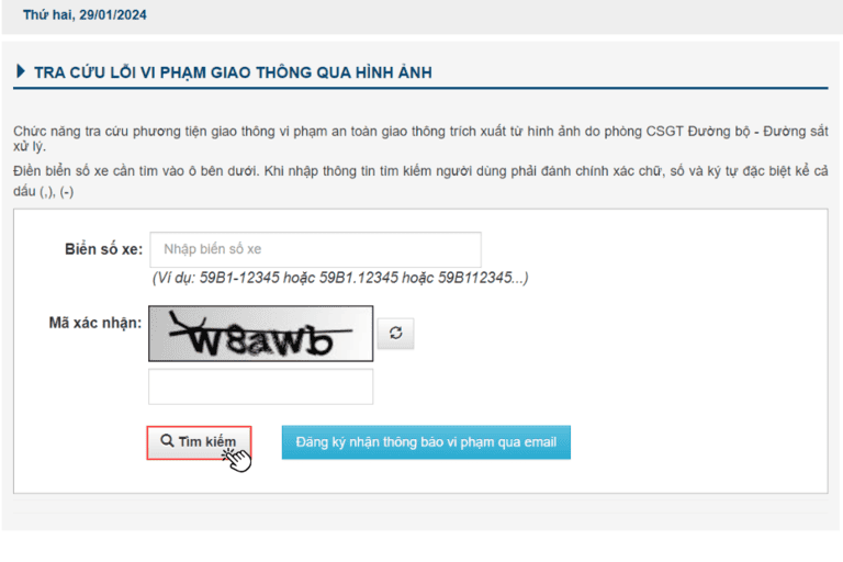 Tra Cứu Nộp Phạt Nguội Tại TP.HCM.