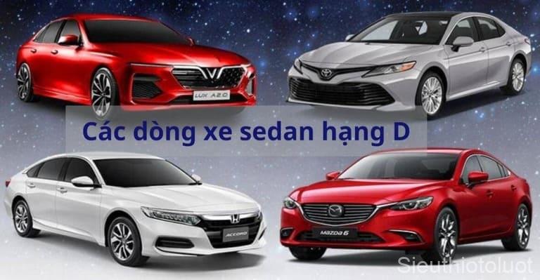 Phân khúc các hạng xe ô tô tại Việt Nam.
